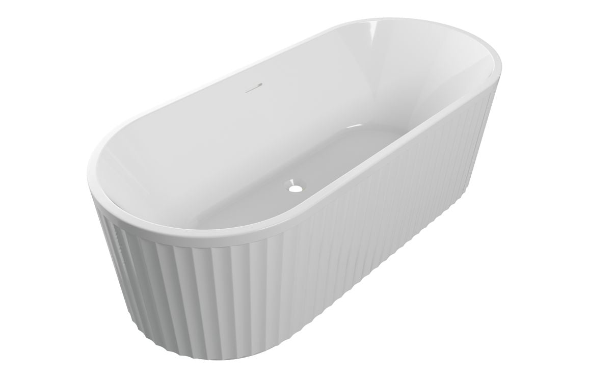 Canterbury Fluted Freestanding 1700x750x570mm 0TH Bath