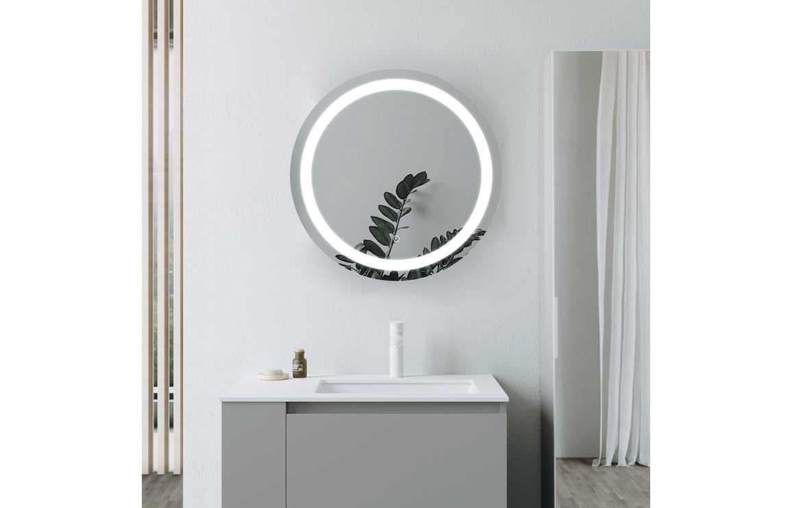 Amalfi 600mm Round Front-Lit LED Mirror