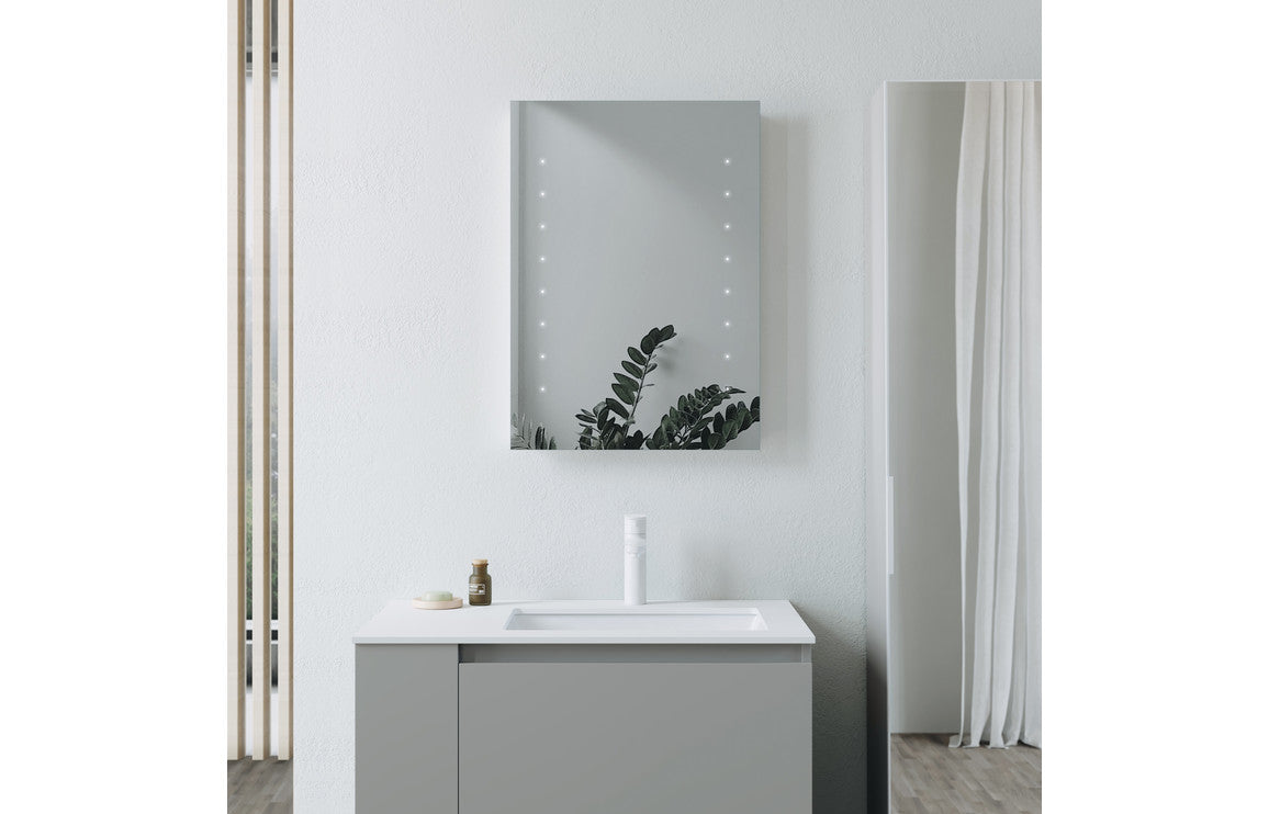 Elba Rectangle Battery-Operated LED Mirror