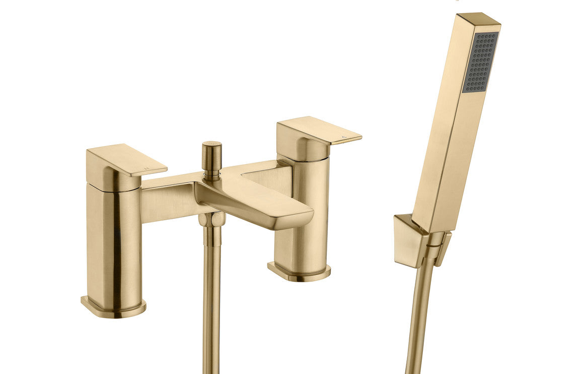 Linview Bath/Shower Mixer - Brushed Brass