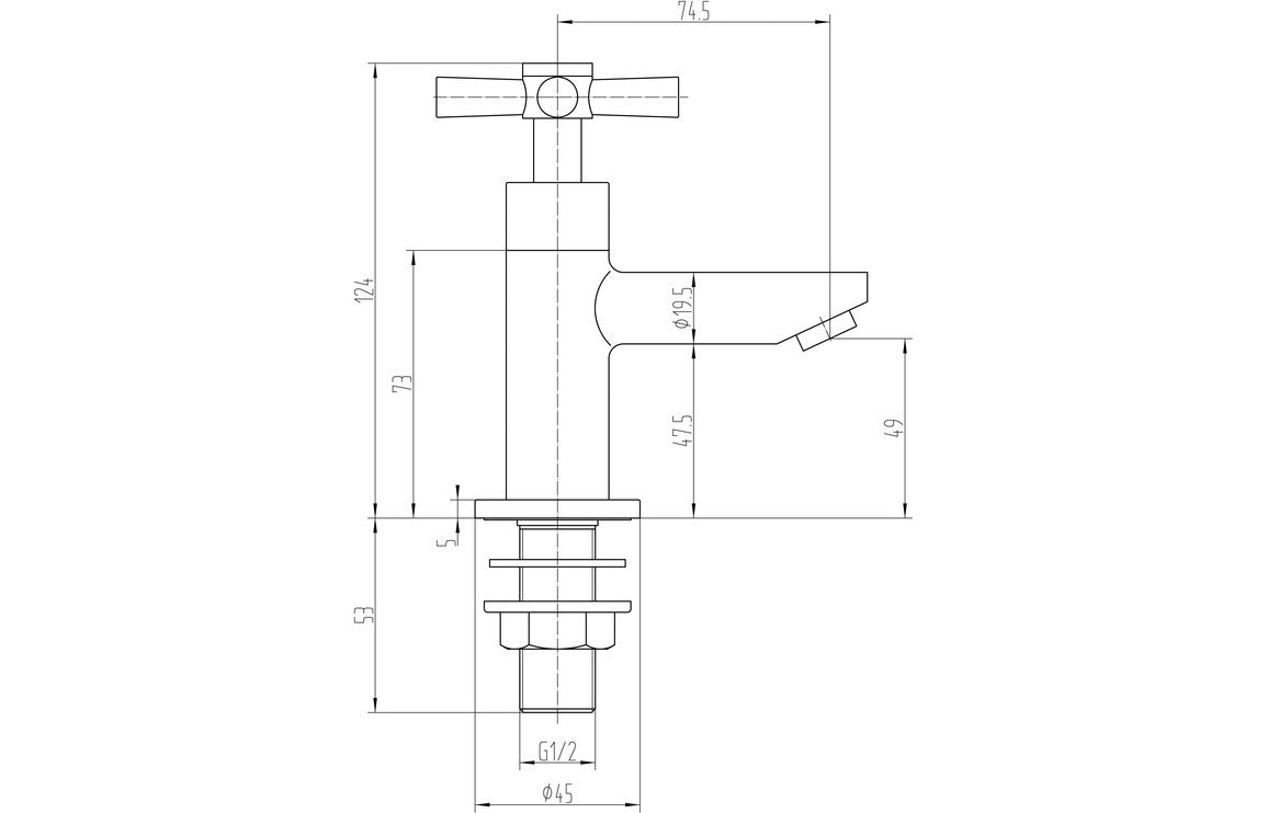 Orford Basin Taps - Chrome