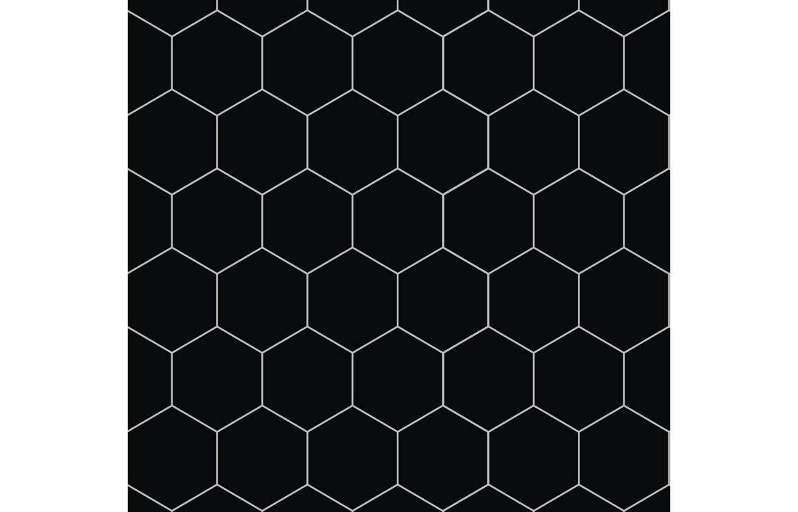 Fibo Urban - Black Silk (Hexagonal) Waterproof Wall Panel