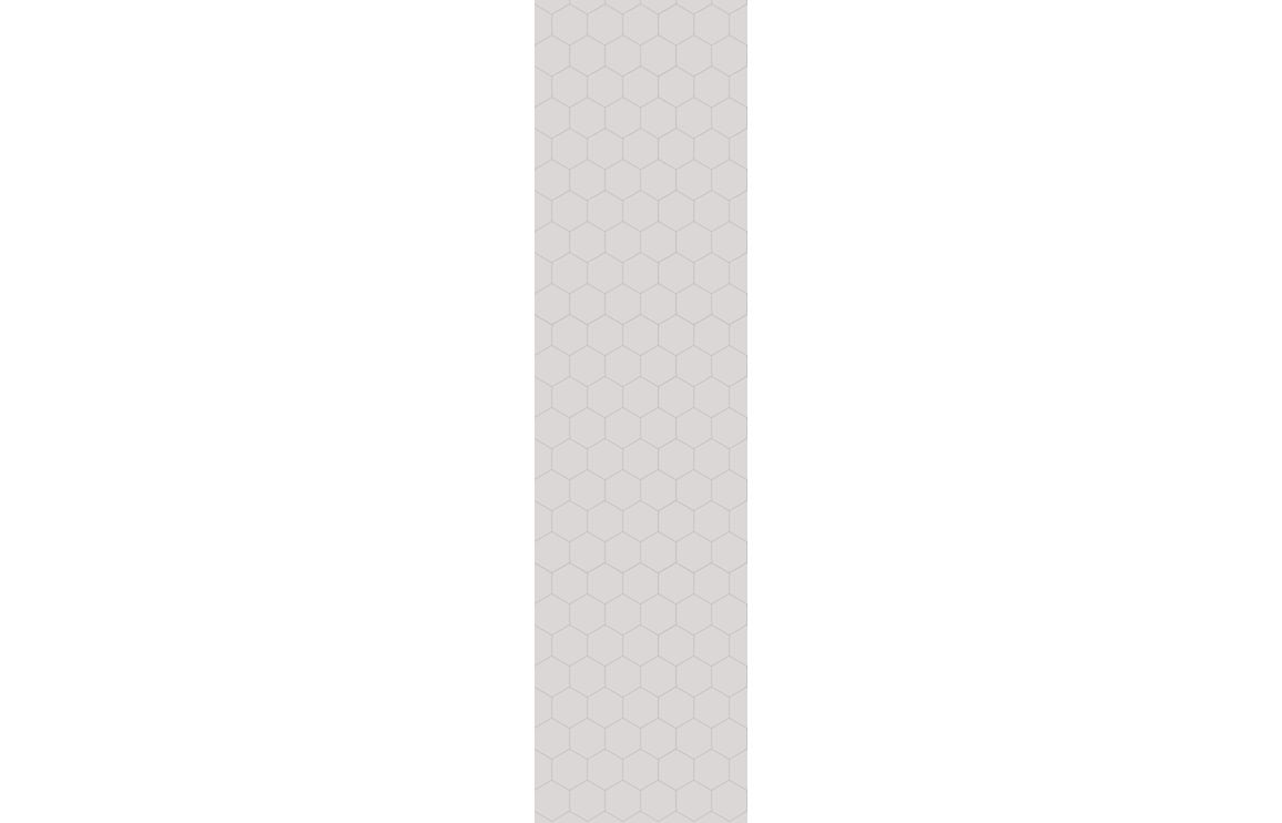 Fibo Urban - White Silk (Hexagonal) Waterproof Wall Panel