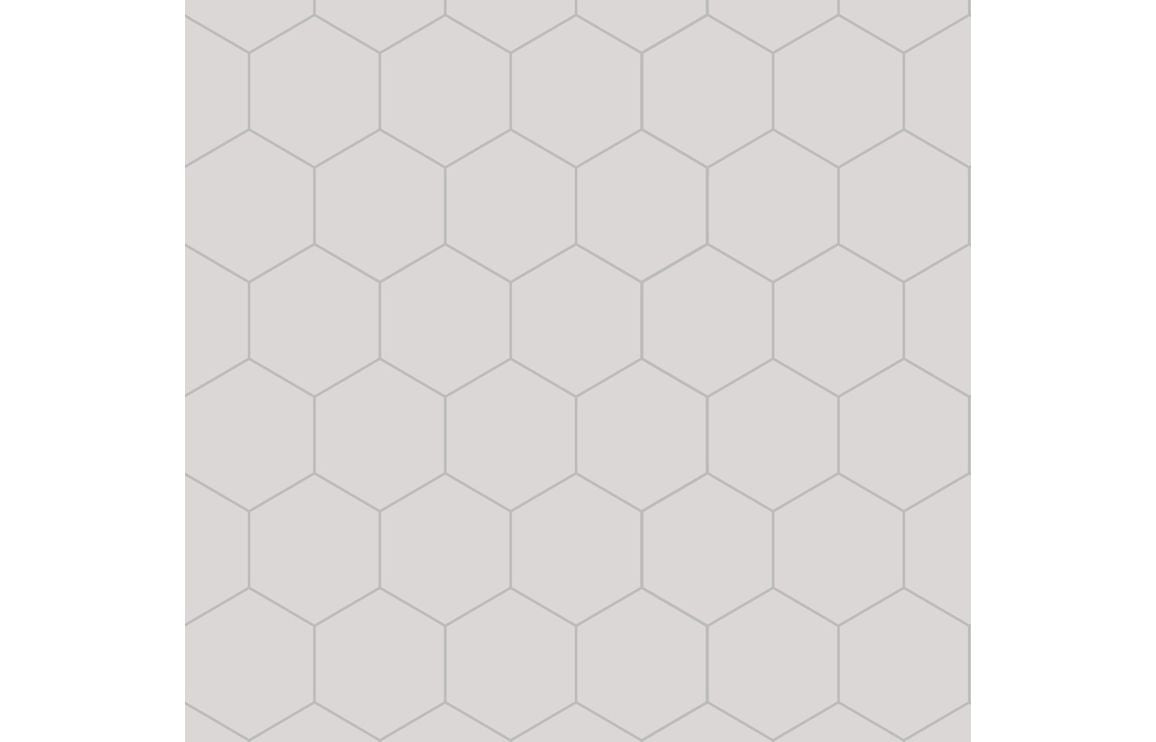 Fibo Urban - White Silk (Hexagonal) Waterproof Wall Panel