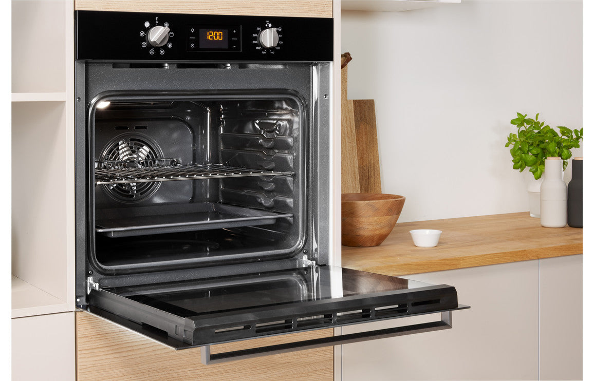 Indesit Single Electric Oven - Chrome, Black or White