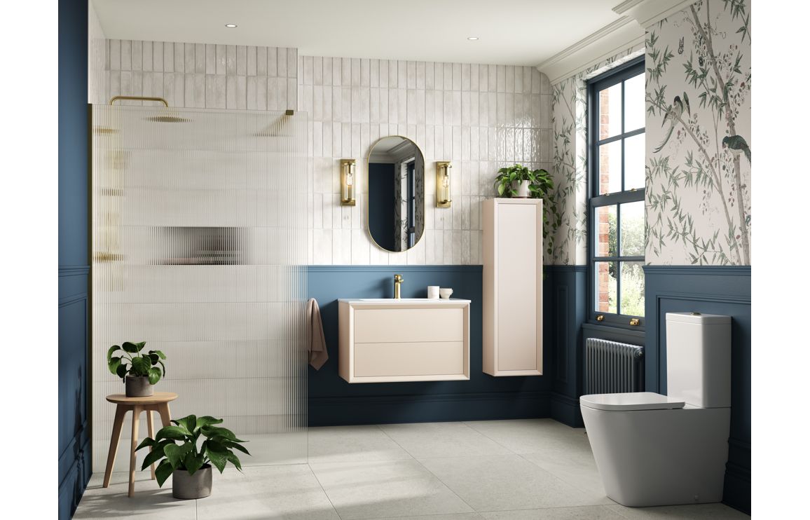Touch Wall Hung 2 Drawer Basin Unit & Basin