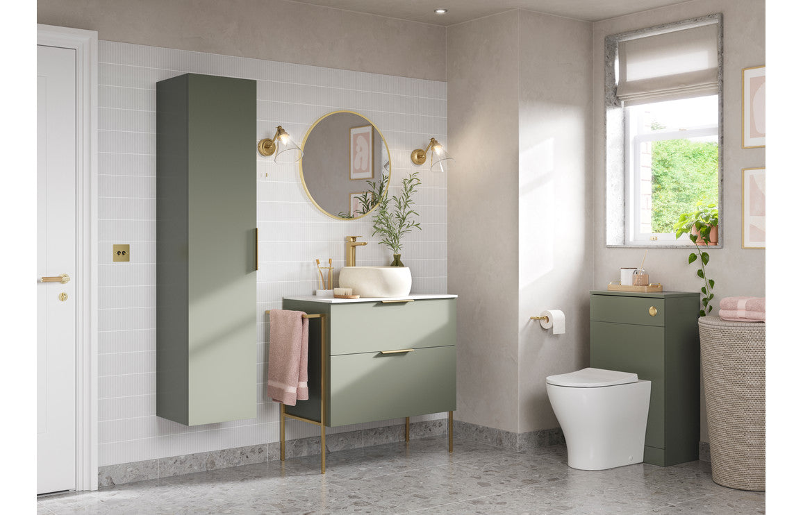 Holyrood 610mm Wall Hung 2 Drawer Basin Unit & Basin