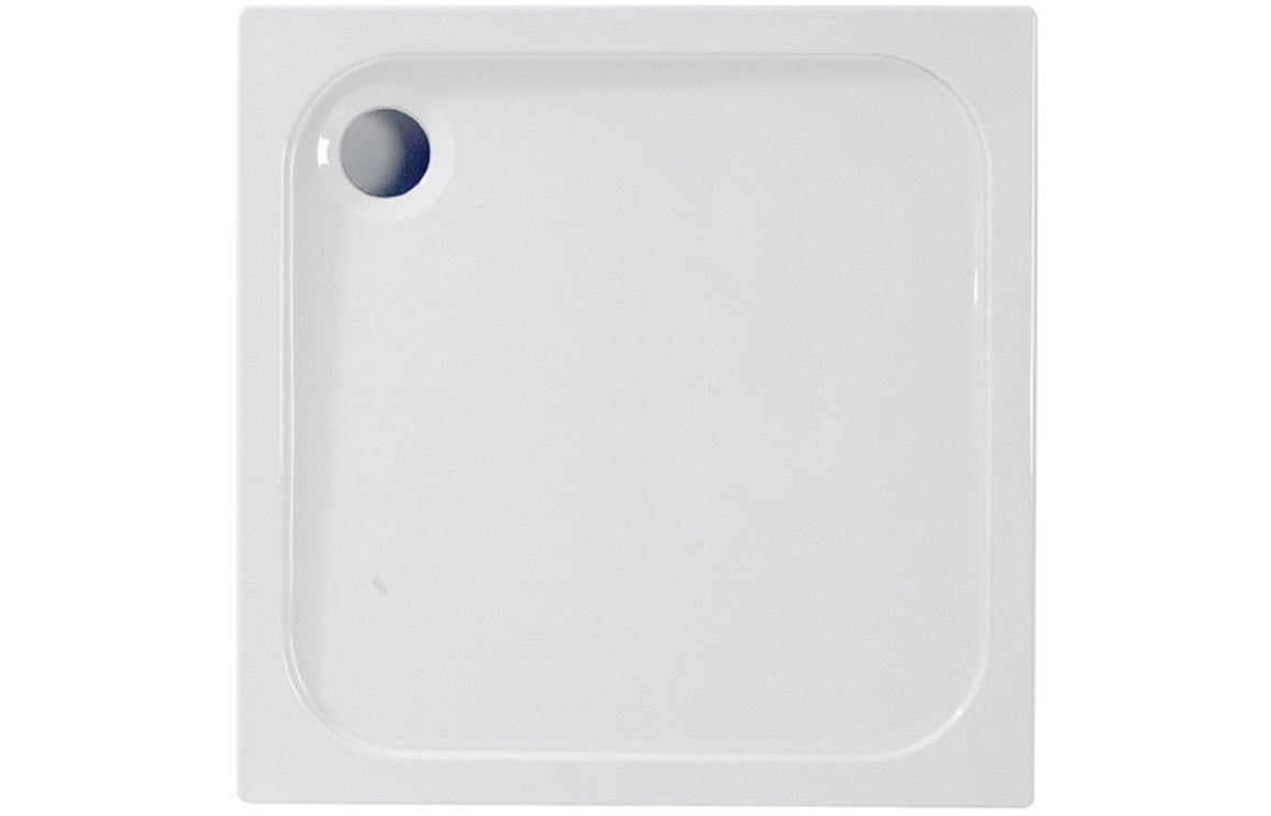 Square Shower Tray & Waste - Low Profile