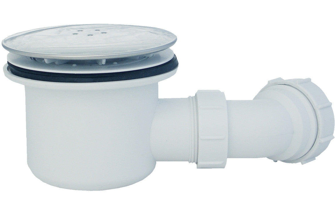 Square Shower Tray & Waste - Low Profile