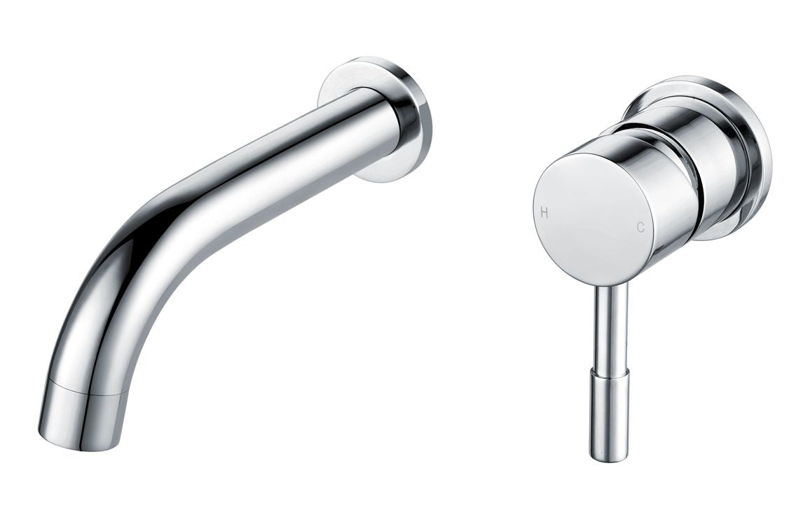 Pescara Wall Mounted Basin Mixer - Chrome