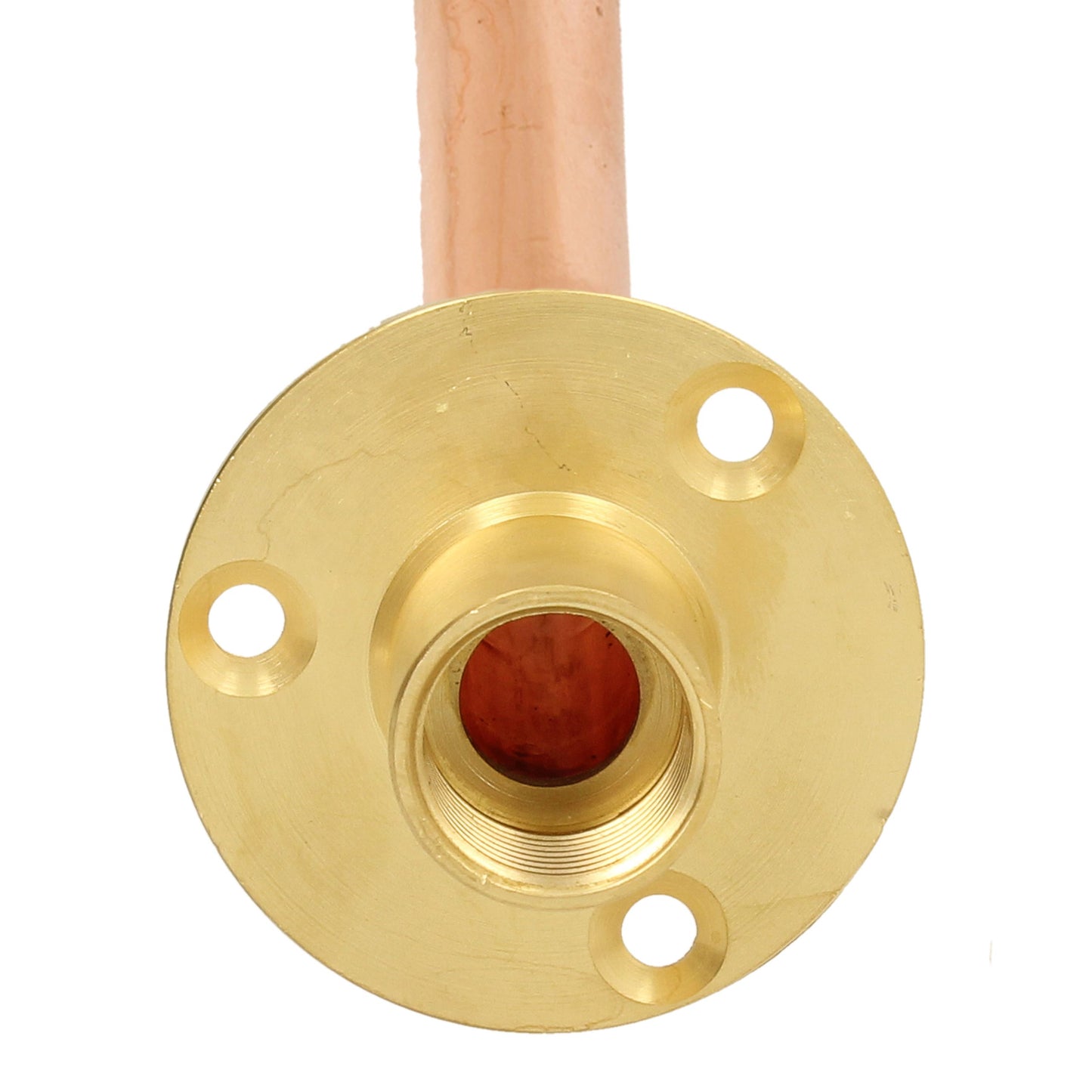 1/2" Hose Union Backplate with 15mm Copper Pipe – Garden Tap Mounting Flange
