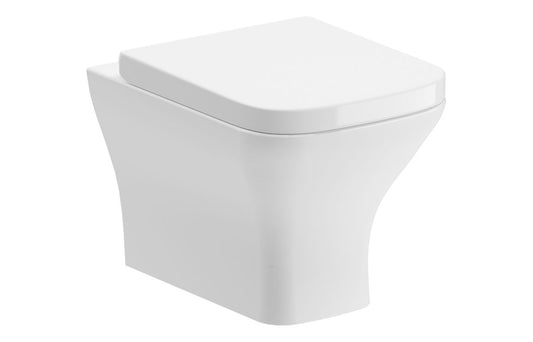 Cedarwood Rimless Comfort Height Back To Wall WC & Wrapover Soft Close Seat