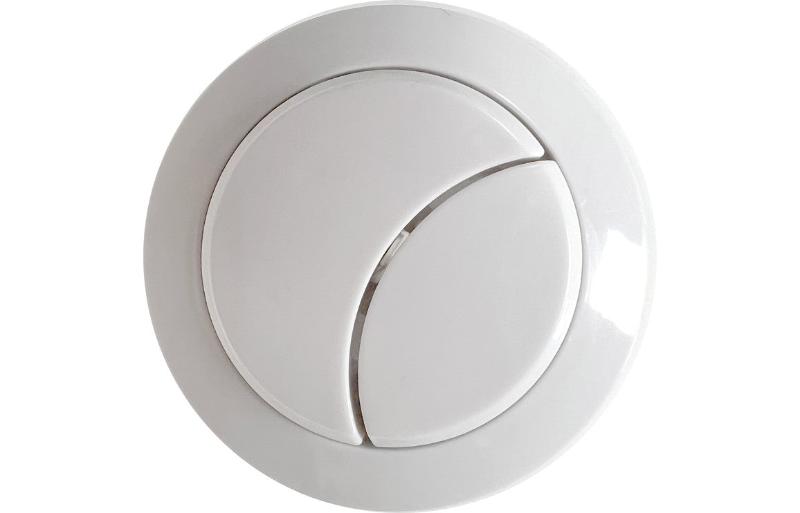 Dual Push Button Cover (Cable) - White