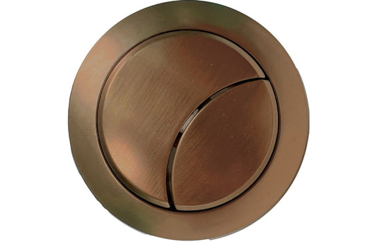 Dual Push Button Cover (Cable) - Brushed Bronze