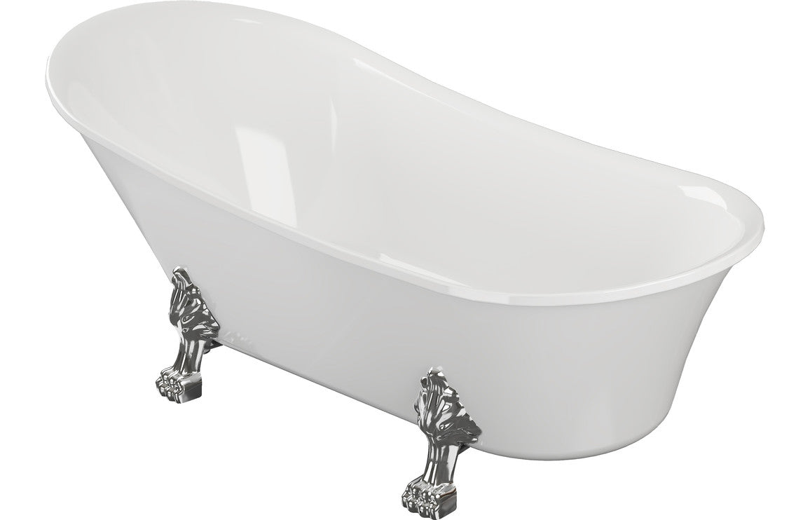 Liverpool Freestanding 1620x700x770mm 0TH Bath w/Feet