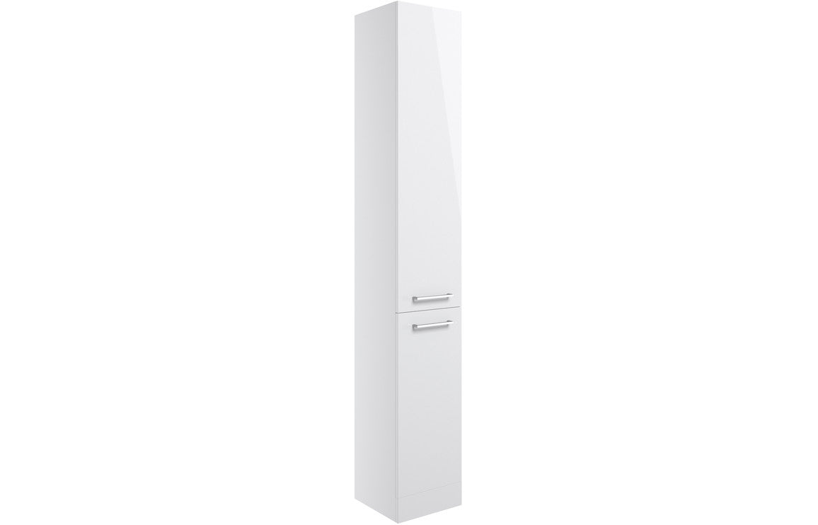 Howden 350mm Floor Standing 2 Door Tall Unit - White Gloss