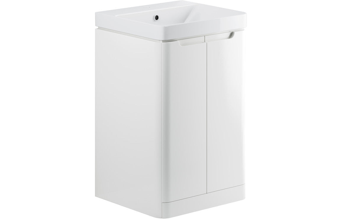 Lucia 2 Door Floor Standing Cloakroom Basin Unit - VARIOUS COLOURS