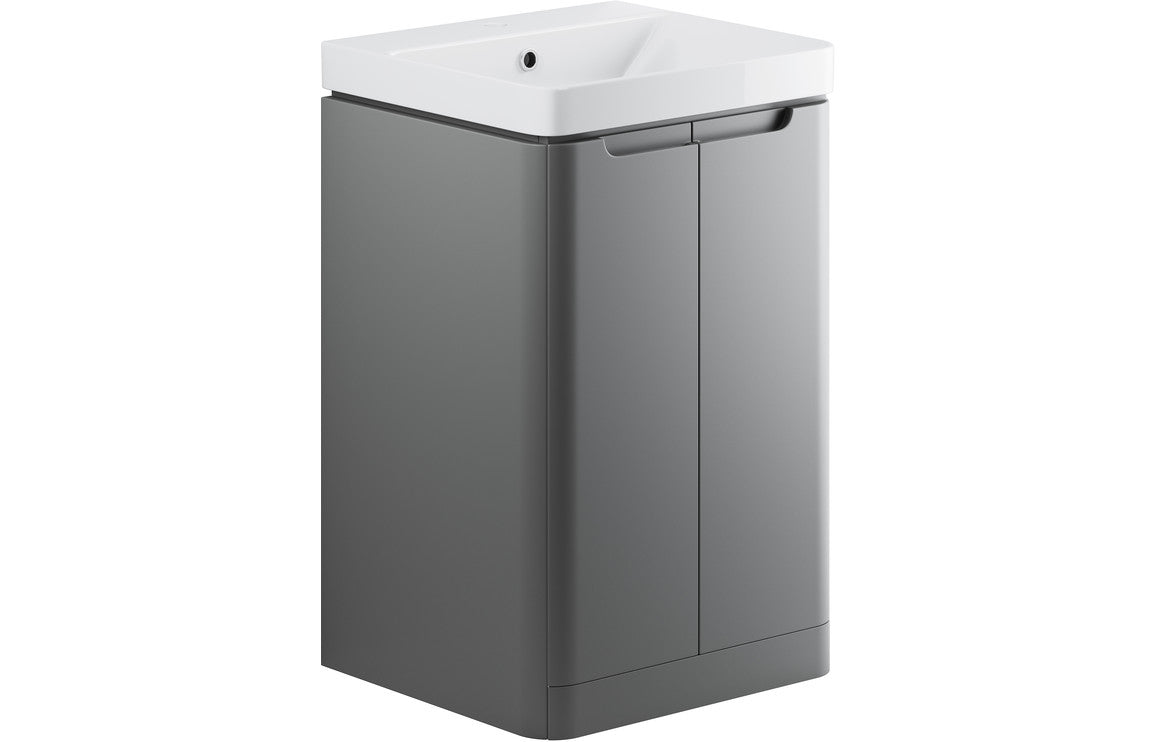 Lucia 2 Door Floor Standing Cloakroom Basin Unit - VARIOUS COLOURS