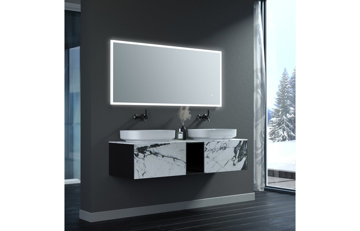 Solana  Rectangle Edge-Lit LED Mirror