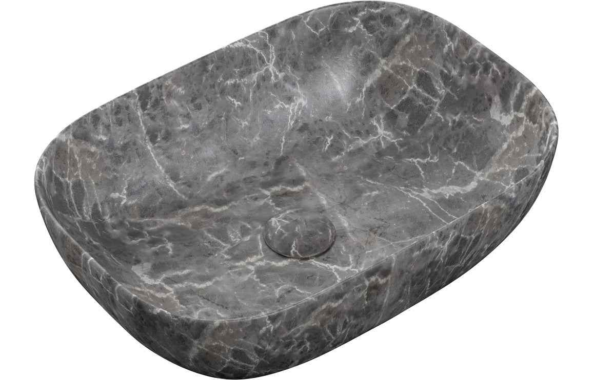 Berwick Ceramic Washbowl - Grey Marble Effect