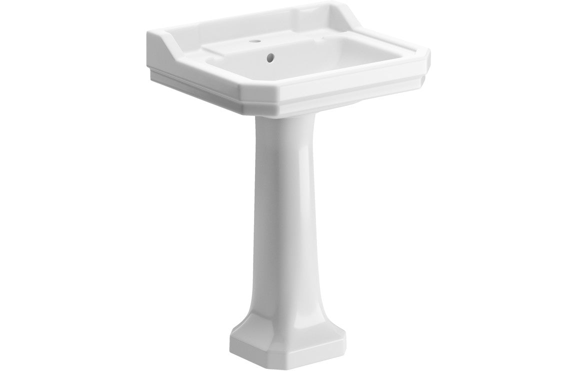 Sherbourne 600x500mm Basin & Full Pedestal