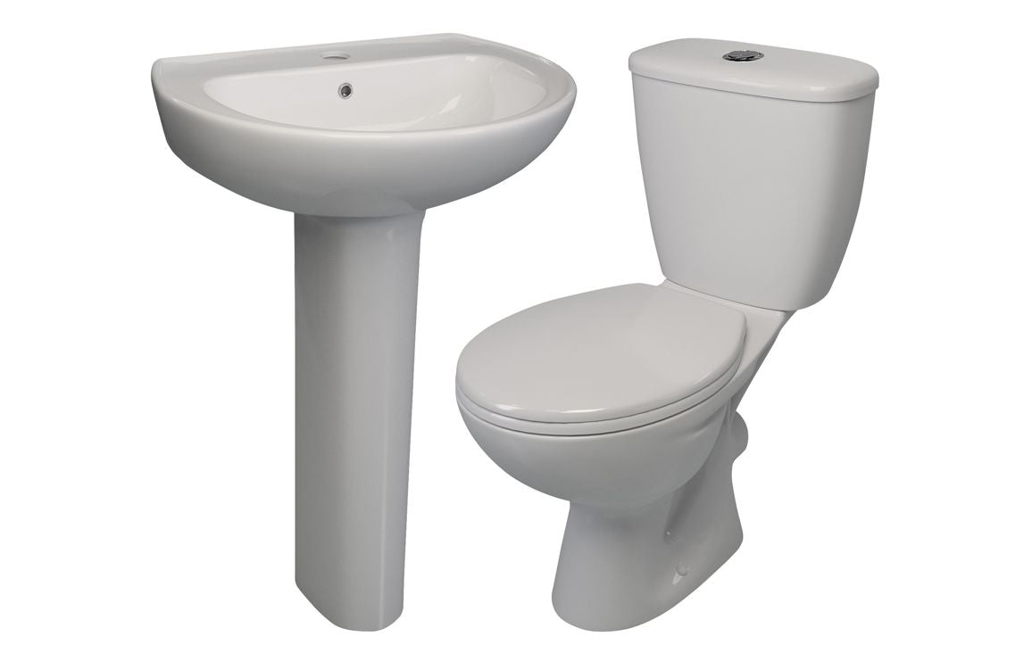 Bathroom Freshen Up Ceramic Set - 4 Piece set