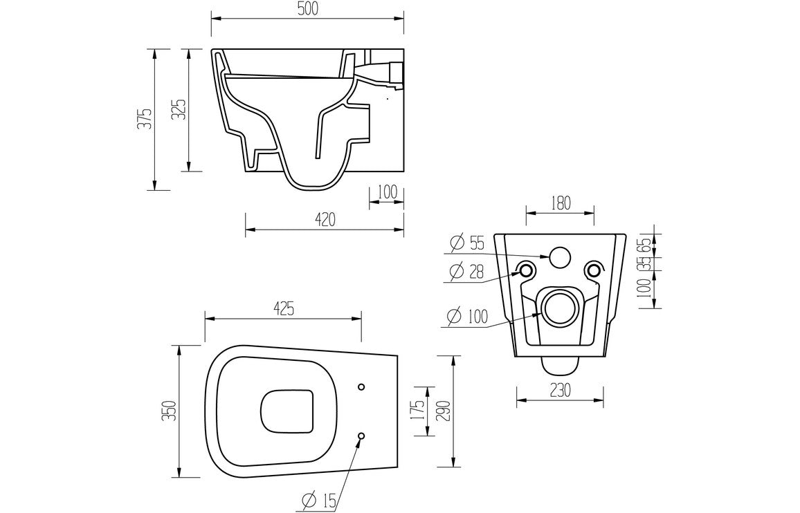 Wall Hung WC & Soft Close Seat