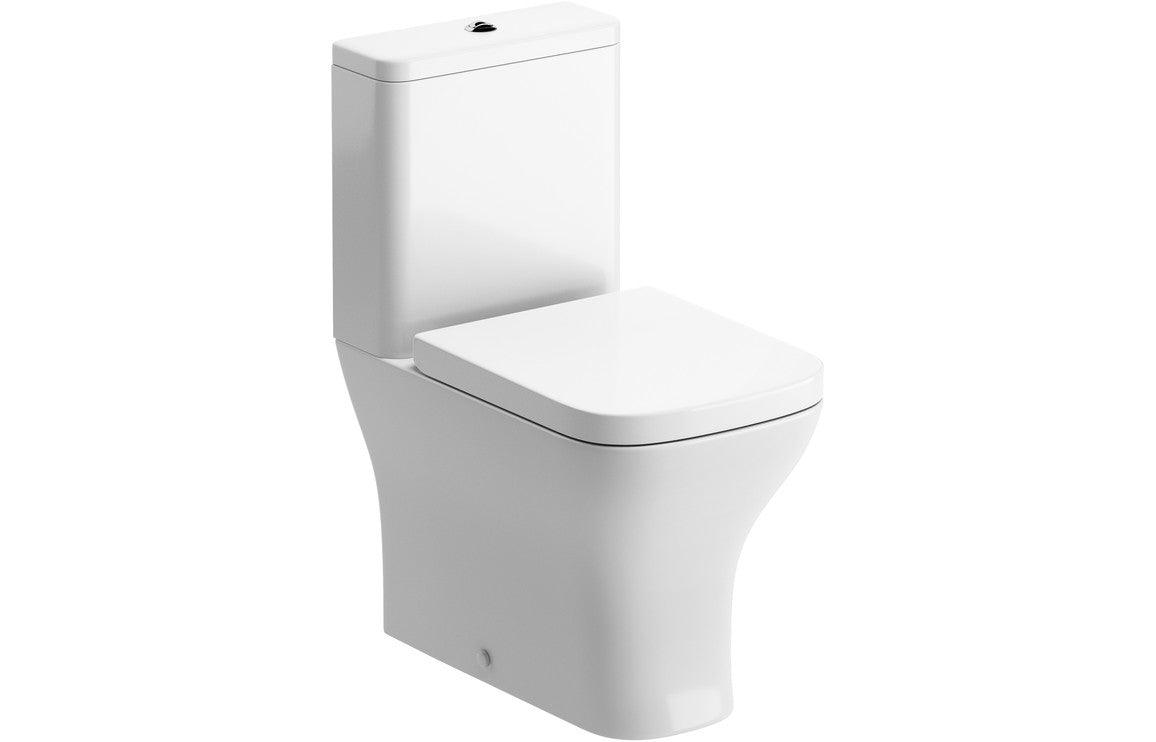 Clare Short Projection Close Coupled Fully Shrouded WC & Soft Close Seat