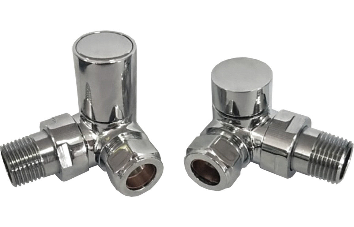 Manual Chrome Radiator Valves - 3 valve types