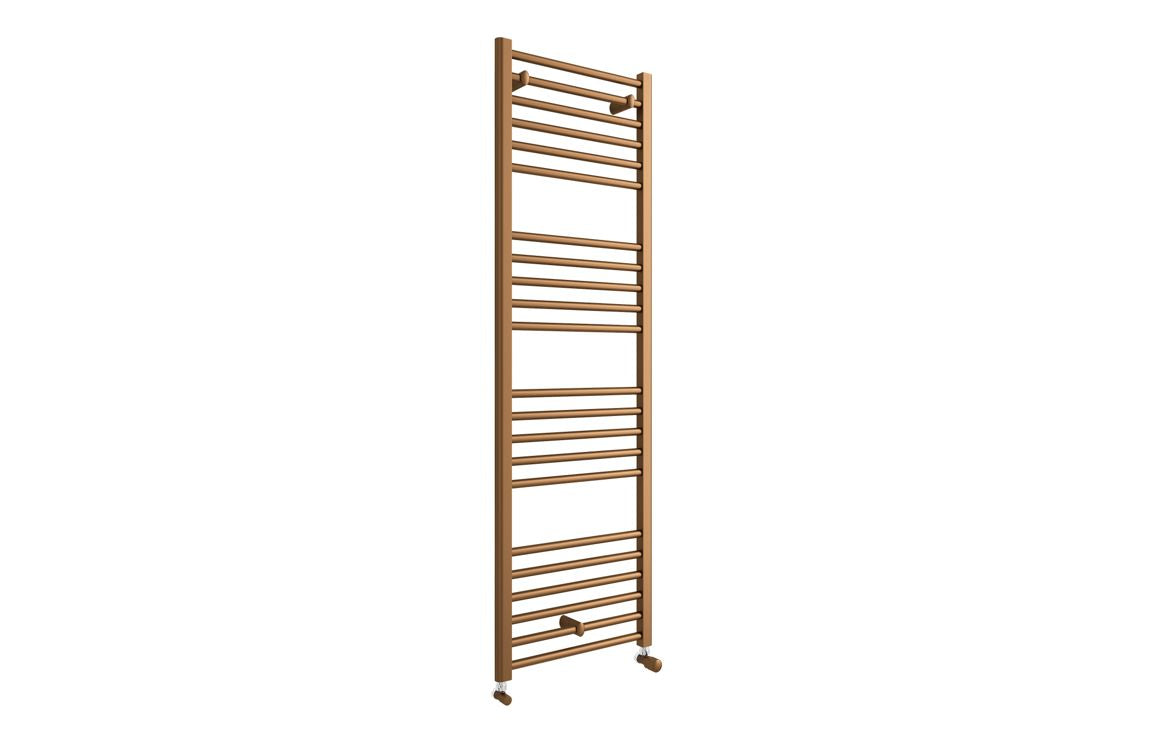 Straight 30mm Ladder Radiator - Brushed Bronze