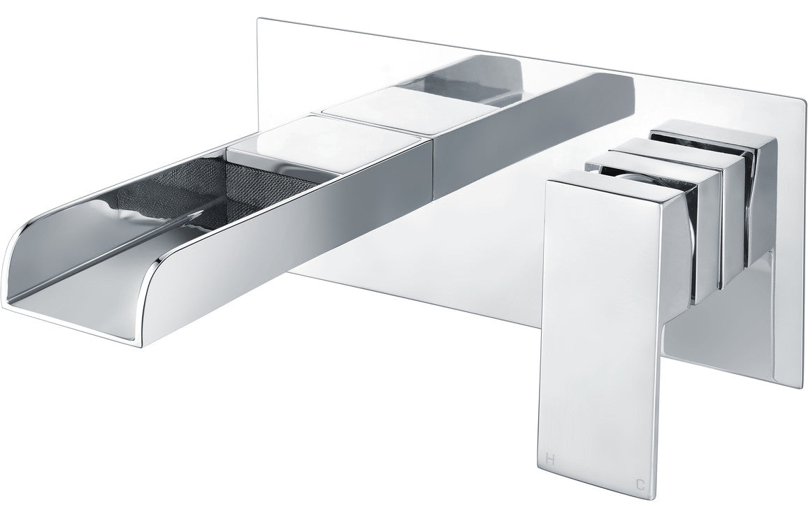 Marne Wall Mounted Basin Mixer - Chrome