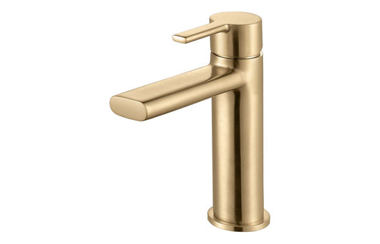 Harburn Basin Mixer - Brushed Brass