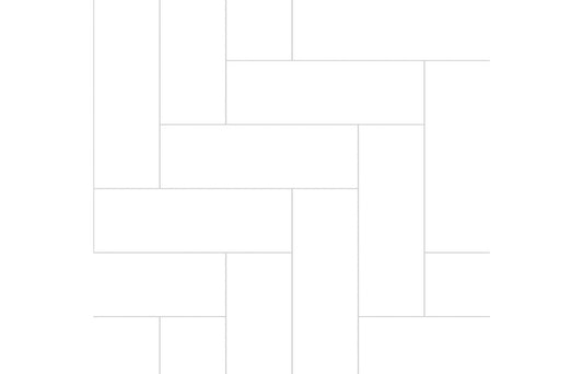 Fibo Urban - Denver White (Straight Herringbone)