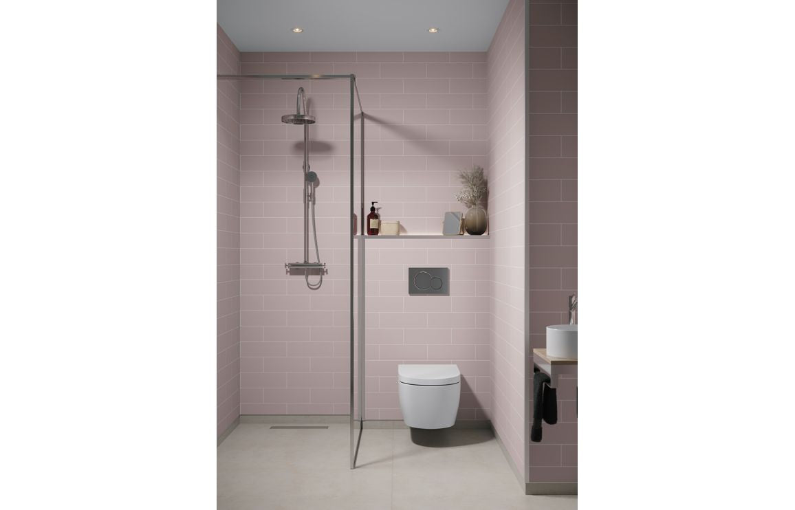 Fibo Urban - Dusky Pink (Metro Brick) Waterproof Wall Panel