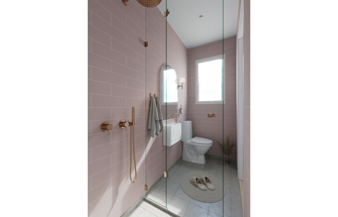 Fibo Urban - Dusky Pink (Metro Brick) Waterproof Wall Panel