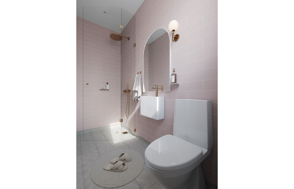 Fibo Urban - Dusky Pink (Metro Brick) Waterproof Wall Panel