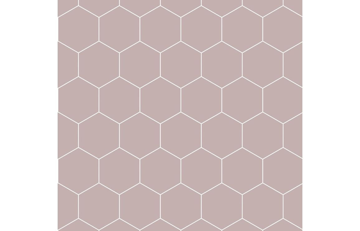 Fibo Urban - Dusky Pink (Hexagonal) Waterproof Wall Panel