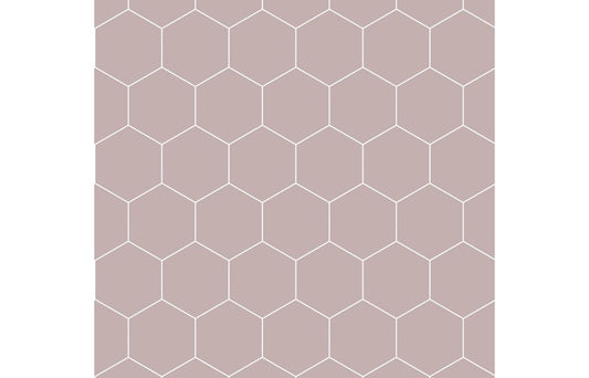 Fibo Urban - Dusky Pink (Hexagonal) Waterproof Wall Panel