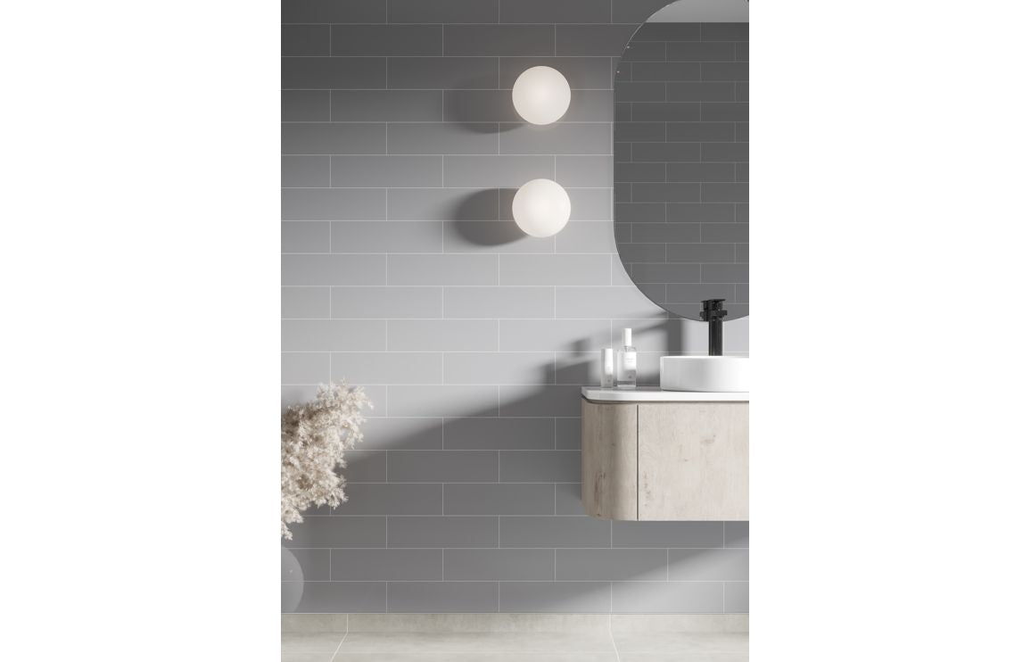 Fibo Urban - Medium Grey (Metro Brick) Waterproof Wall Panel