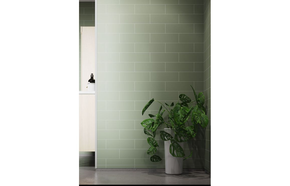 Fibo Urban - Olive Green (Metro Brick) Waterproof Wall Panel