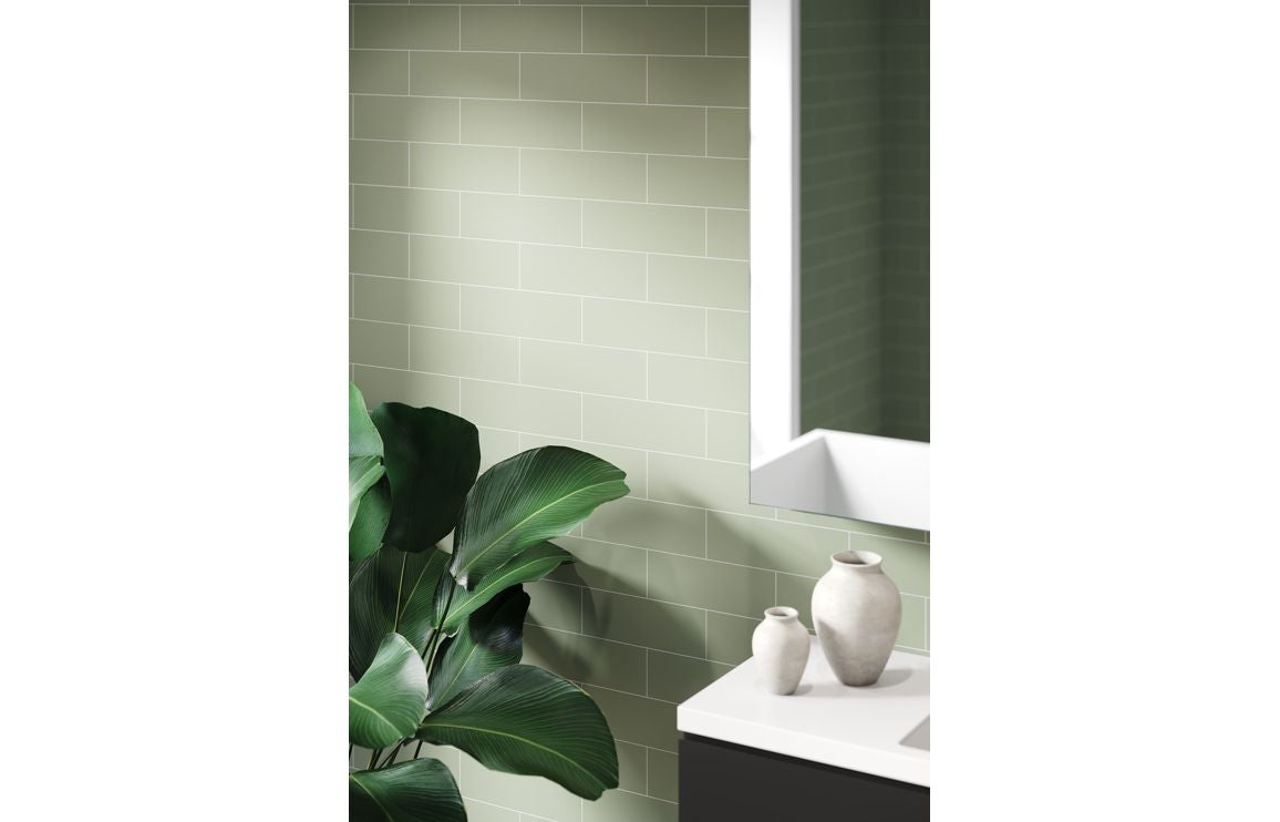 Fibo Urban - Olive Green (Metro Brick) Waterproof Wall Panel