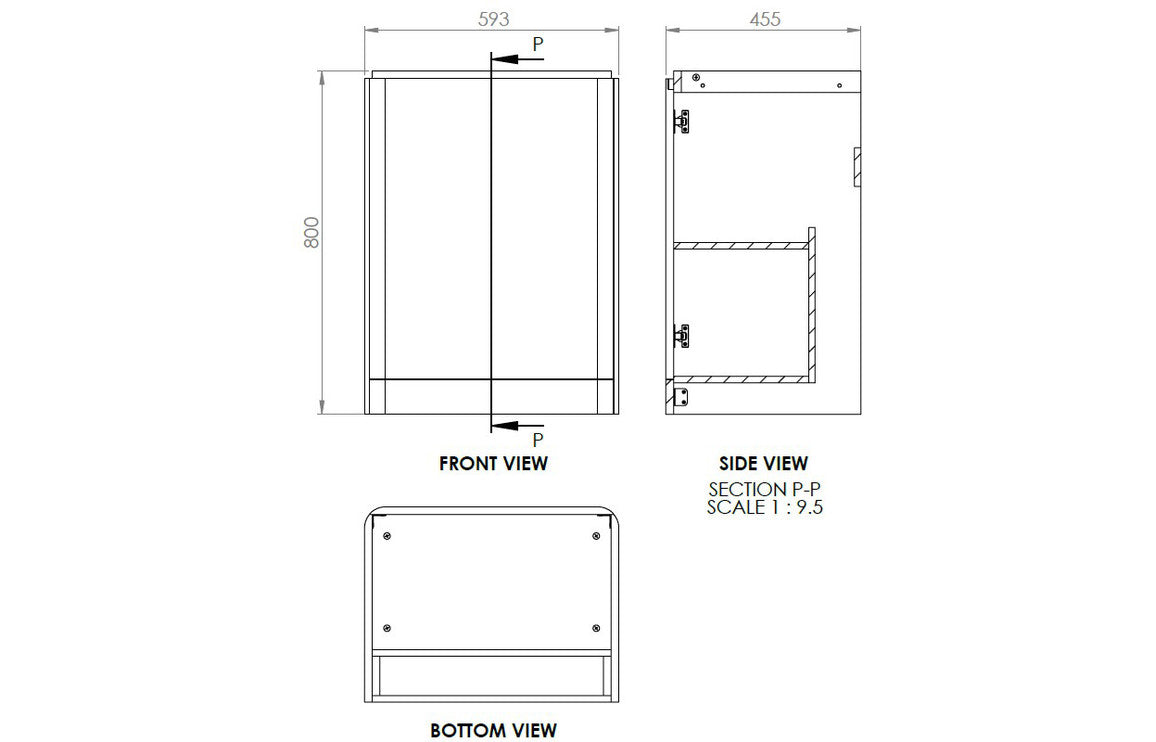 Lucia 2 Door Floor Standing Cloakroom Basin Unit - VARIOUS COLOURS