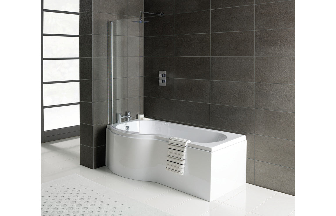 P-Shape Shower Bath, Panel & Screen