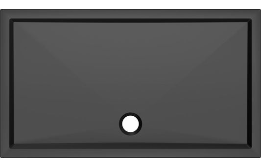 Slimline Matt Black Shower Tray – 40mm Stone Resin