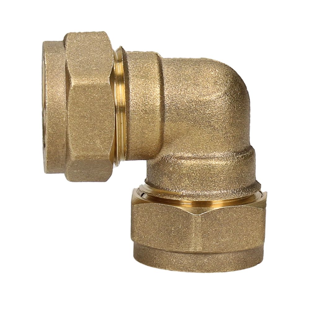 Compression 15mm 90 Degree Elbow – Brass Pipe Fitting for Copper Pipe